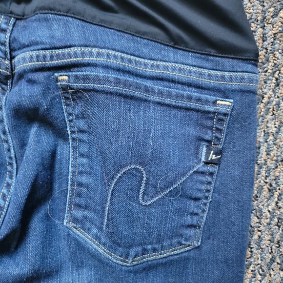 COH Citizens of Humanity Maternity Bootcut Stretch Jeans Sz  32  Medium Wash - Picture 11 of 12